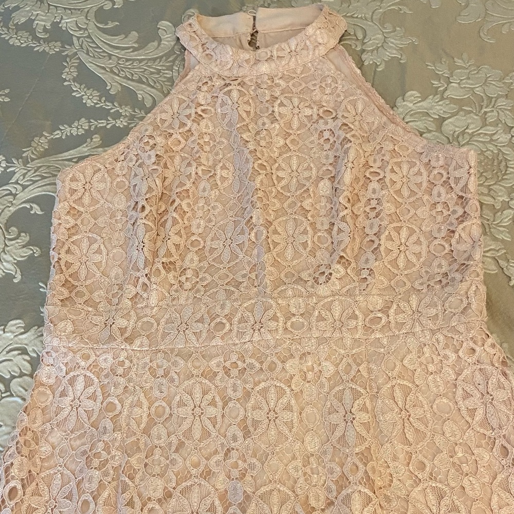 BLUSH LACE DRESS - Picture 12 of 14